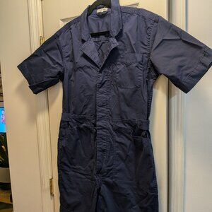 Alex Mills Cotton-Blend Popplin Jumpsuit, XL